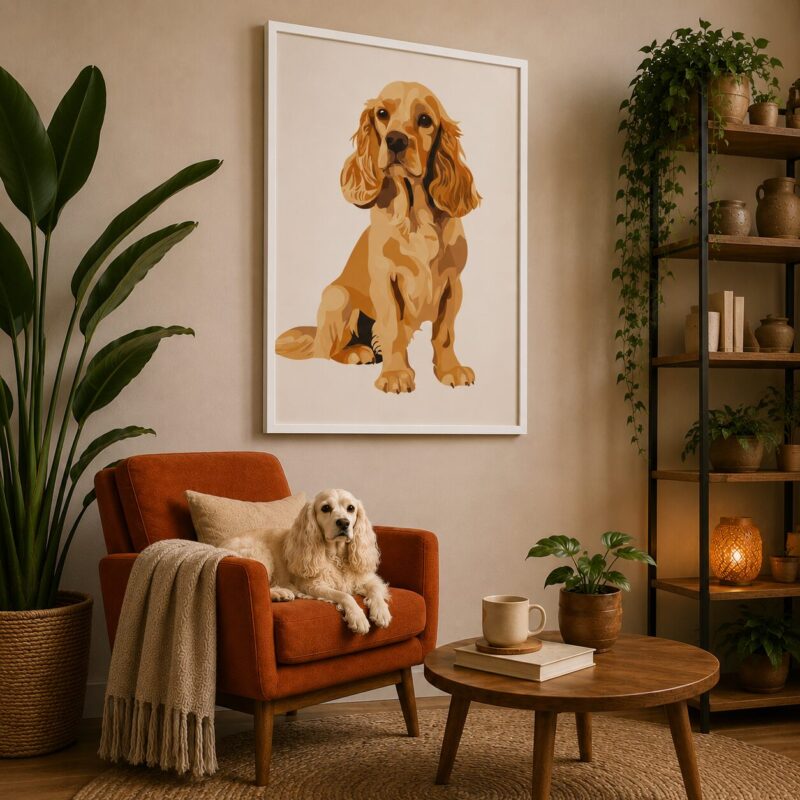 Quadro Canvas Adorable Cute Cocker