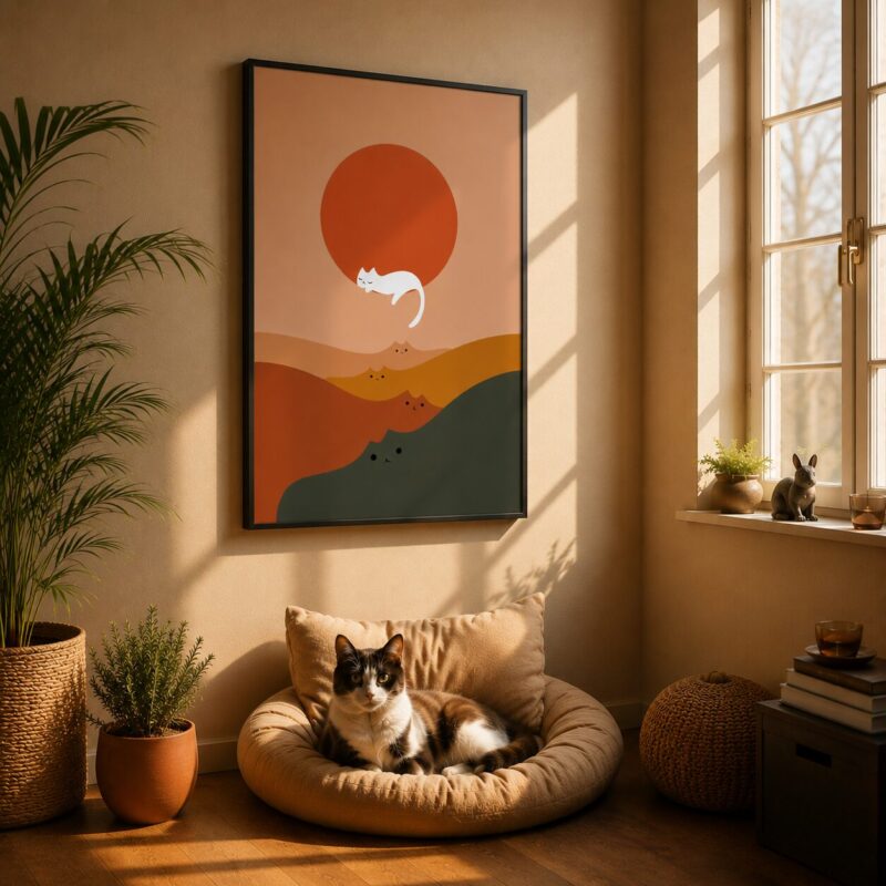 Quadro Canvas Cats Everywhere