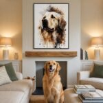 Quadro Canvas Golden Brown Aquarela