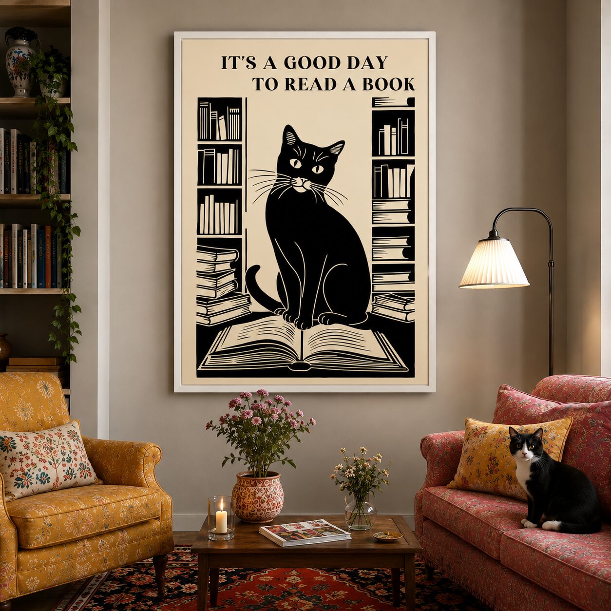 Quadro Canvas It's A Good Day To Read A Book