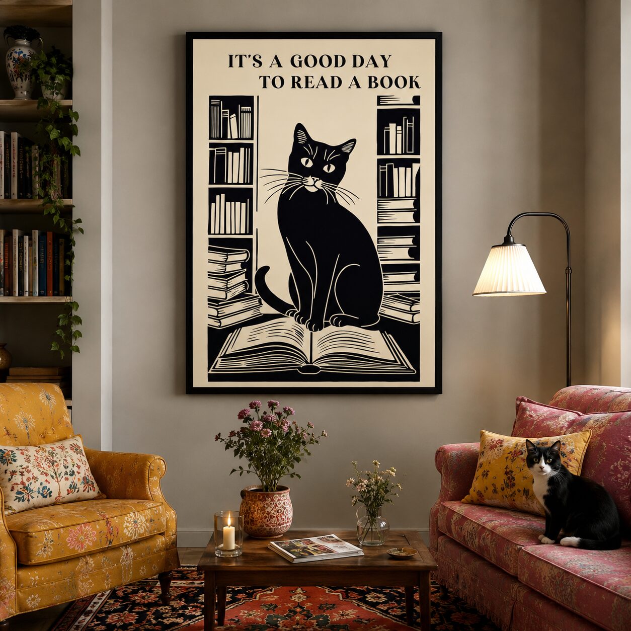 Quadro Canvas It's A Good Day To Read A Book
