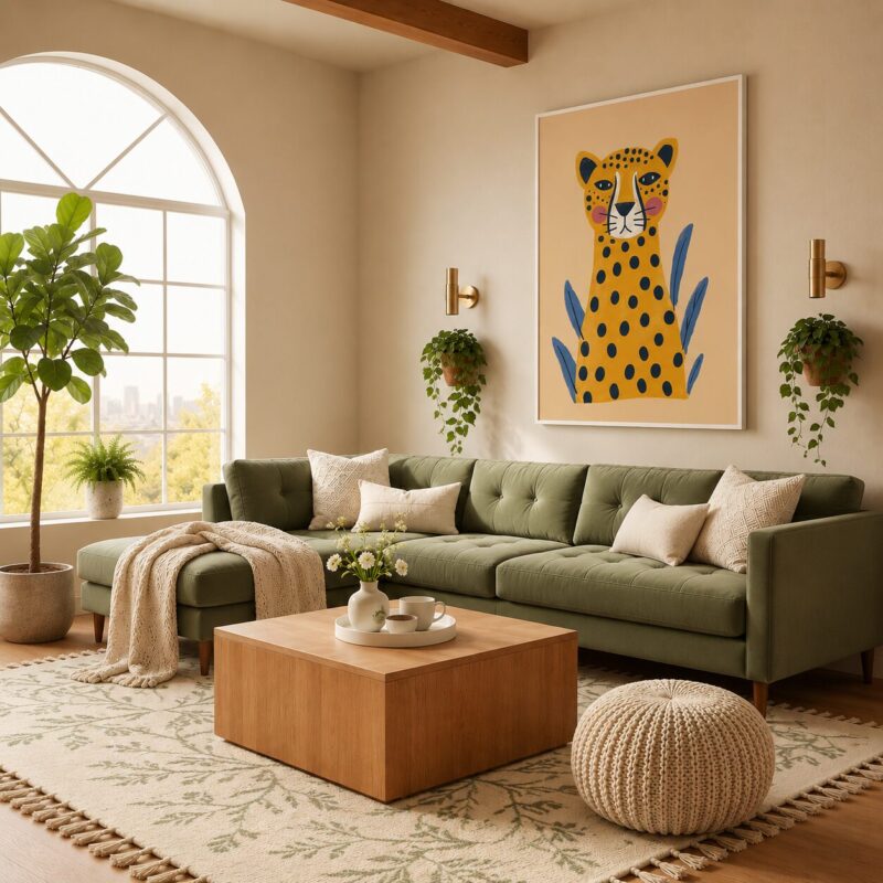 Quadro Canvas Minimalistic Art Cheetah
