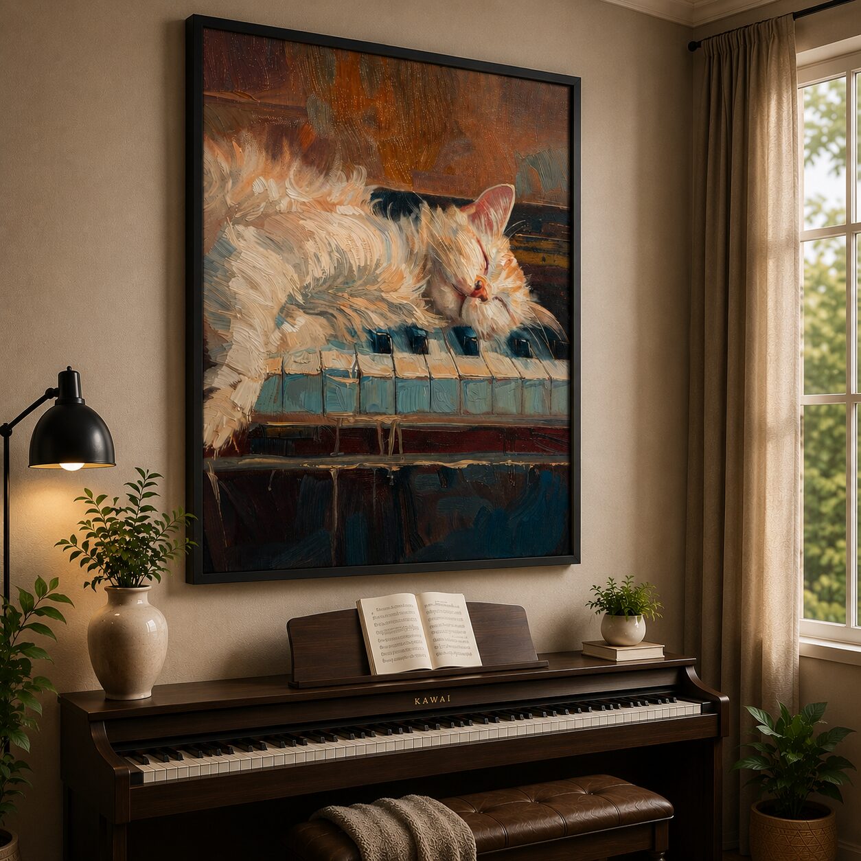 Quadro Canvas Sleepy Cat