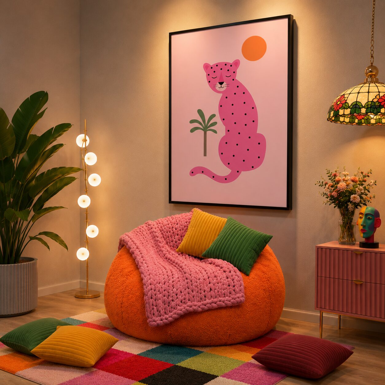 Quadro Canvas Wild Pink