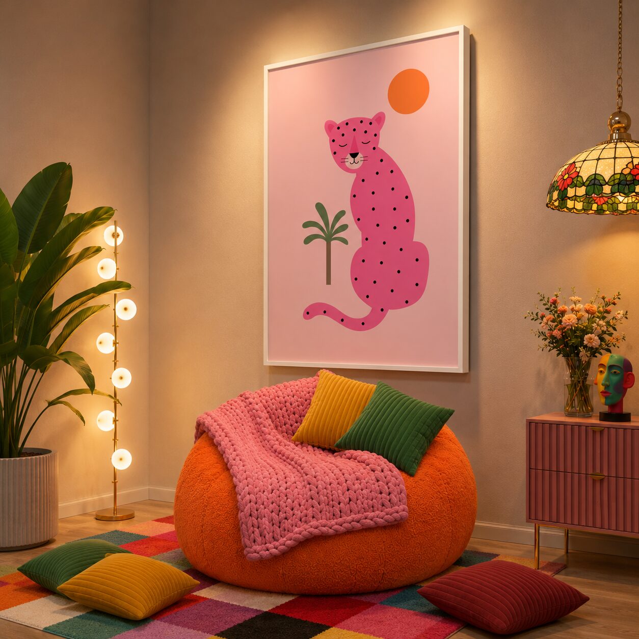 Quadro Canvas Wild Pink