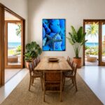 Quadro Canvas Azul Marinho Estrela