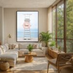 Quadro Canvas Boia Salva Vidas Praia