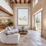 Quadro Canvas Branco Galho Seco Areia