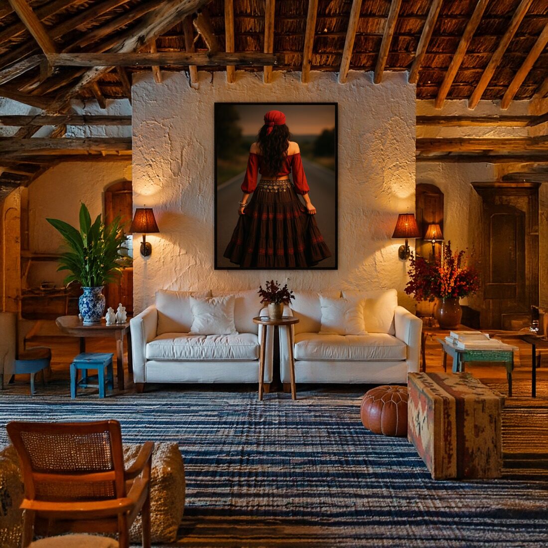 Quadro Canvas Cigana Costas