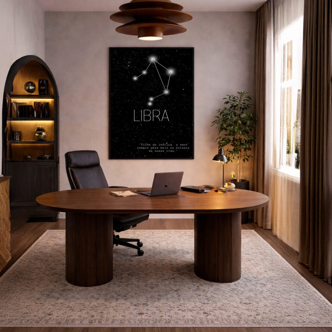 Quadro Canvas Constelação Libra