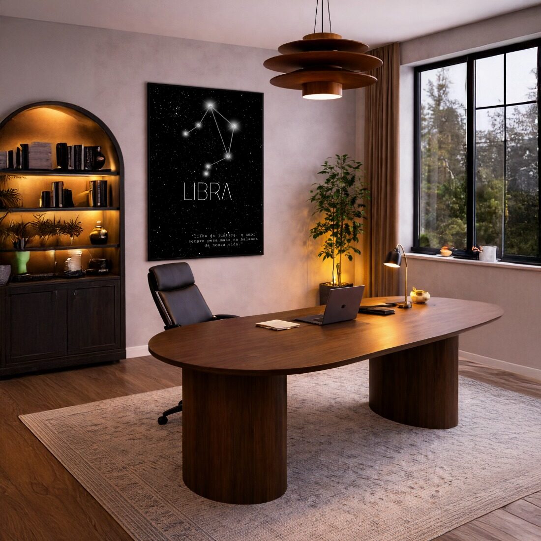 Quadro Canvas Constelação Libra