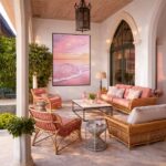 Quadro Canvas Entardecer Rosa Mar