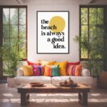 Quadro Canvas Escrito texto Amarelo