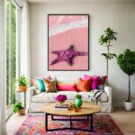 Quadro Canvas Estrela do Mar Roxa
