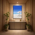 Quadro Canvas Guarda Sol Praia Verão