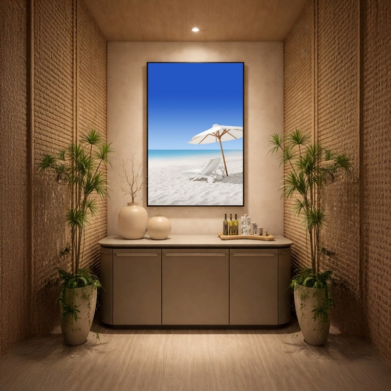 Quadro Canvas Guarda Sol Praia Verão