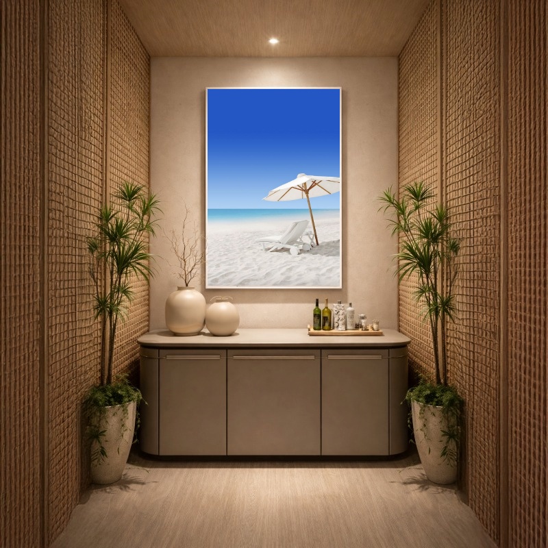 Quadro Canvas Guarda Sol Praia Verão