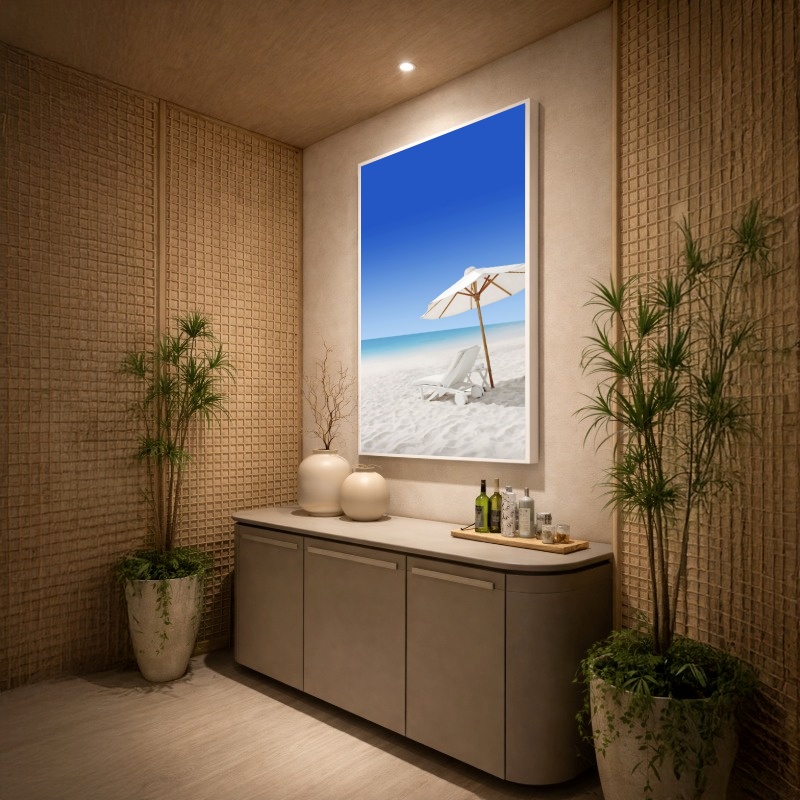Quadro Canvas Guarda Sol Praia Verão