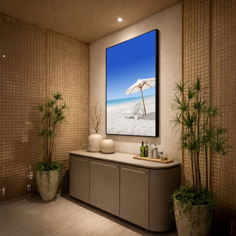 Quadro Canvas Guarda Sol Praia Verão