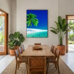 Quadro Canvas Ilha Coqueiro Azul