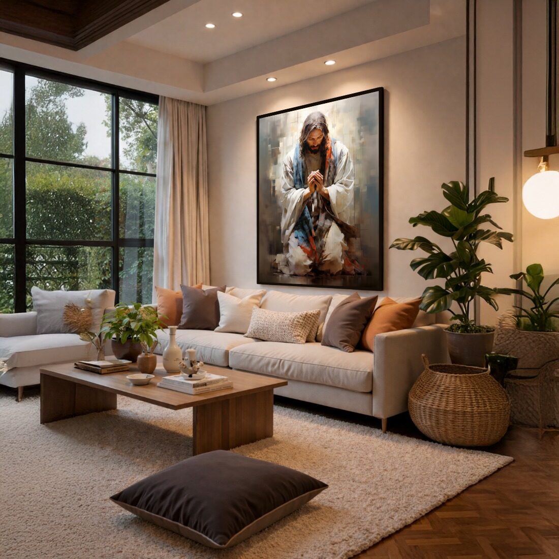 Quadro Canvas Jesus Orando