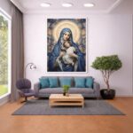 Quadro Canvas Maria e Jesus