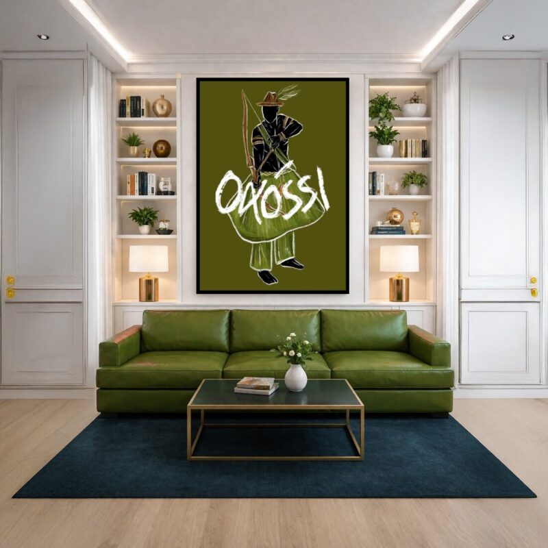 Quadro Canvas Oxossi Abstrato