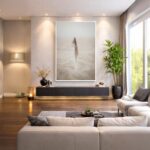 Quadro Canvas Pena Areia Bege