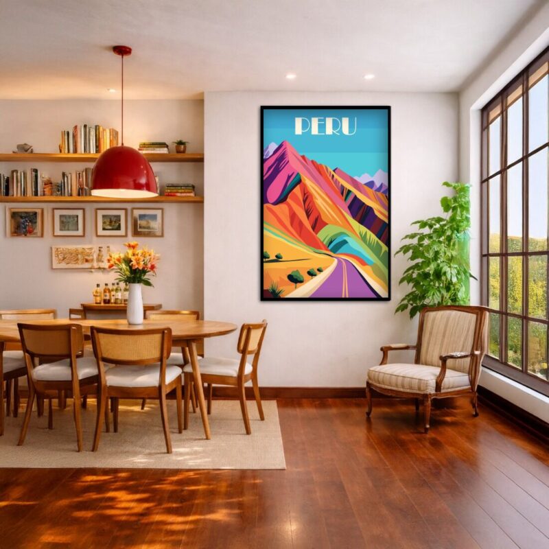 Quadro Canvas Peru Abstrato