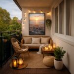 Quadro Canvas Por do Sol Mariscos