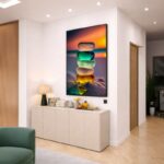 Quadro Canvas Praia de Vidro Iluminada