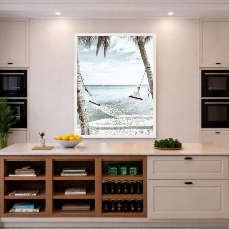 Quadro Canvas Rede na Praia