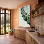 Quadro Canvas Roda Gigante Verde Vintage