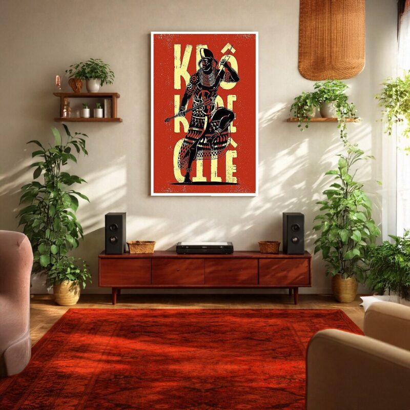 Quadro Canvas Xangô Abstrato
