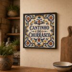 Quadro Cantinho Do Churrasco - 33x33 Cm