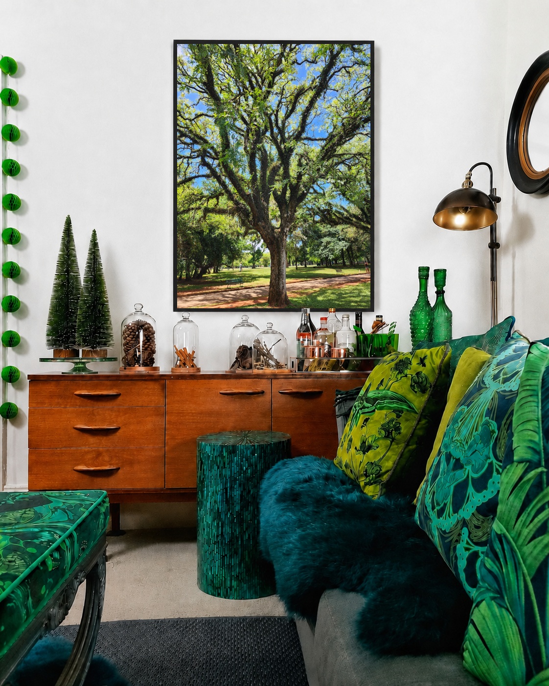 Quadro Canvas Árvore Galhos Verde Natureza