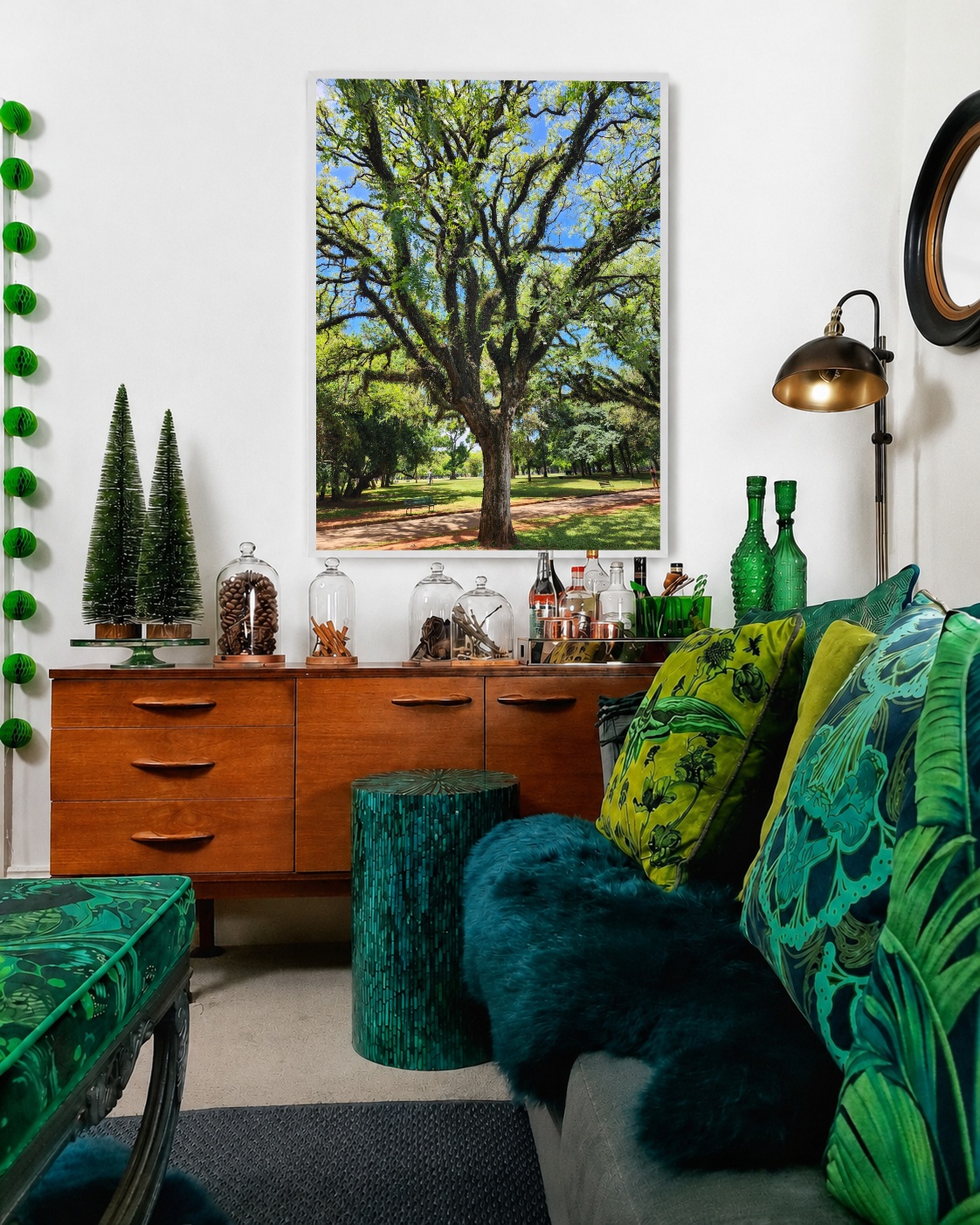 Quadro Canvas Árvore Galhos Verde Natureza