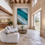 Quadro Canvas Azul Mar Movimento Ondas