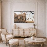Quadro Canvas Bege Palácio Índia