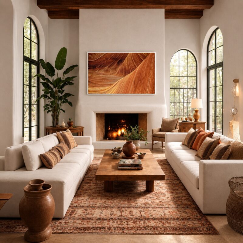 Quadro Canvas Deserto Terra Cota