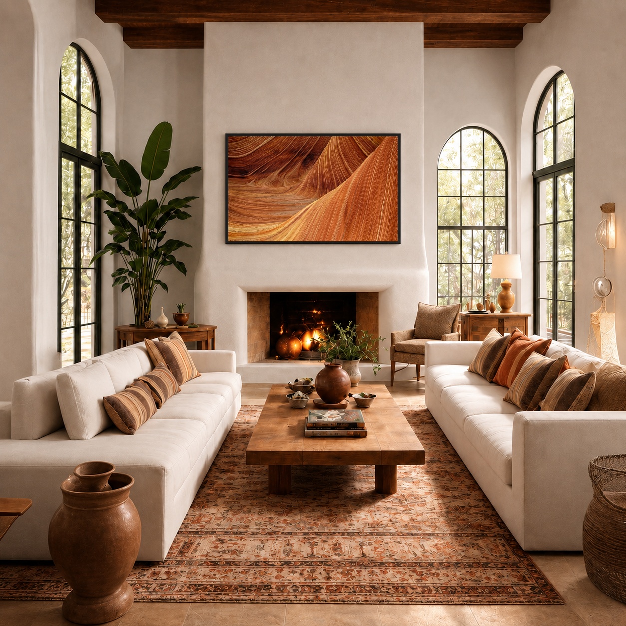 Quadro Canvas Deserto Terra Cota