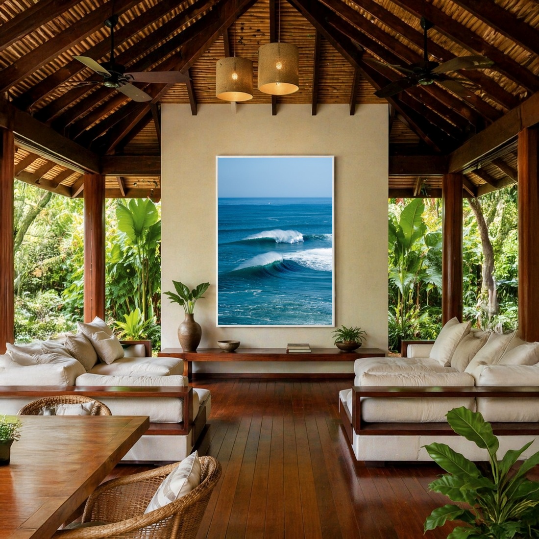 Quadro Canvas Mar Azul Oceano Ondas