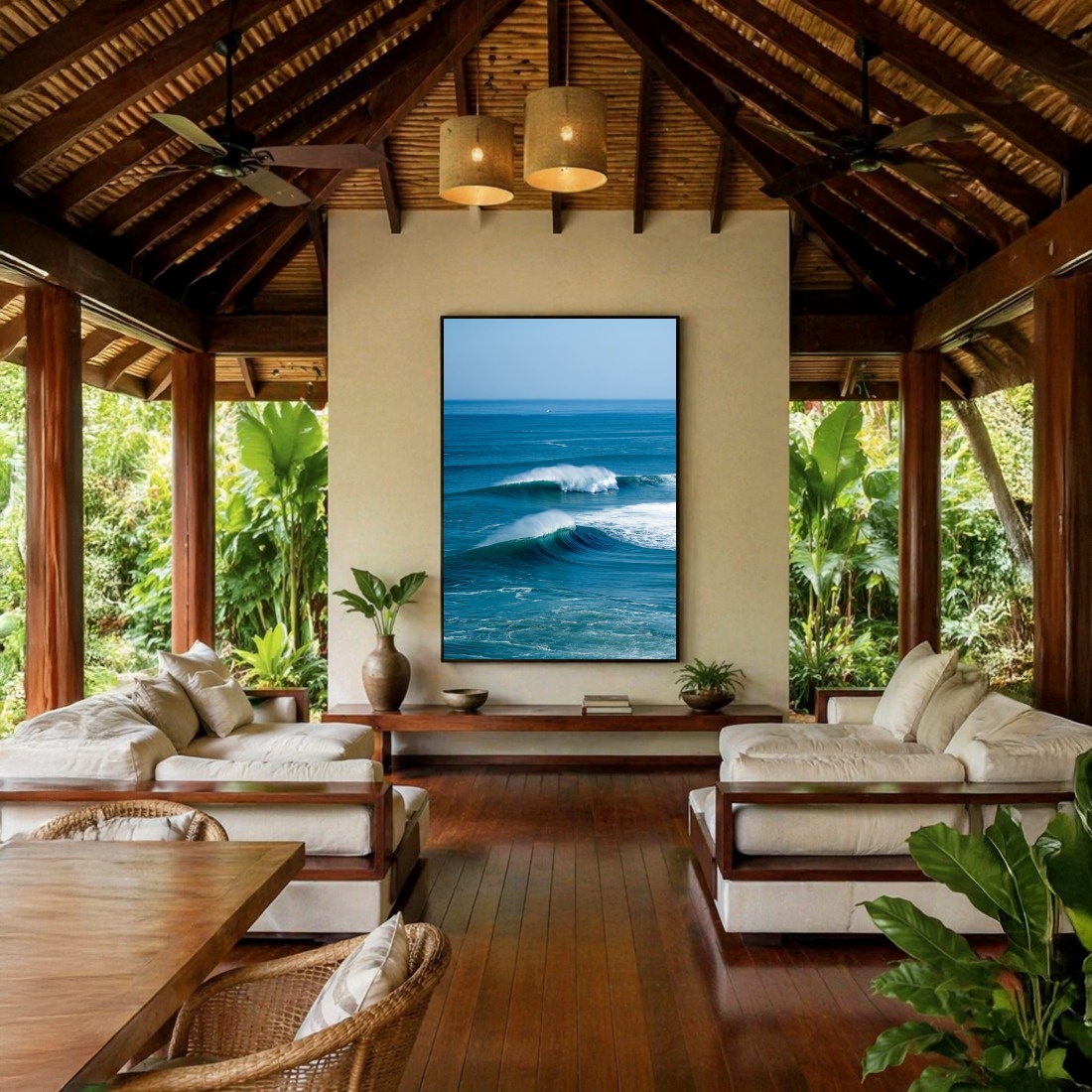 Quadro Canvas Mar Azul Oceano Ondas