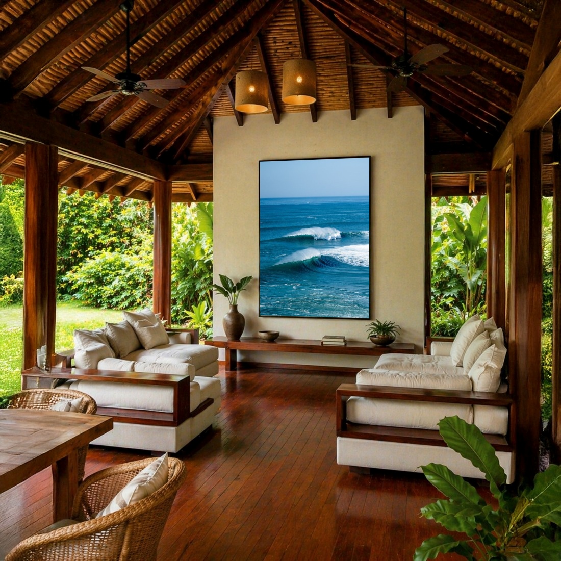 Quadro Canvas Mar Azul Oceano Ondas