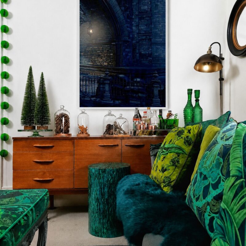 Quadro Canvas Noite Azul Arcos Antigo