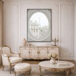 Quadro Canvas Paris Branco Vintage Retrô