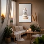 Quadro Canvas Pedras Naturais Escultura