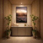 Quadro Canvas Por do Sol Paris Entardecer