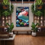 Quadro Canvas Praia de Vidro Cristais