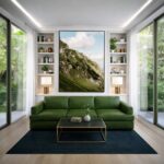 Quadro Canvas Serra Verde Branca Montanha